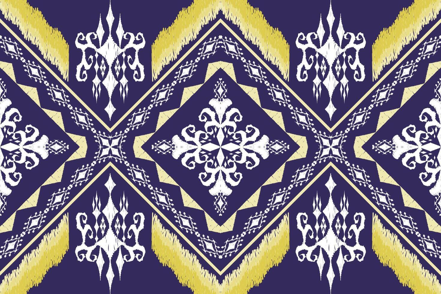Ethnic Figure aztec embroidery style.Geometric ikat oriental traditional art pattern.Design for ethnic background,wallpaper,fashion,clothing,wrapping,fabric,element,sarong,graphic,vector illustration. vector