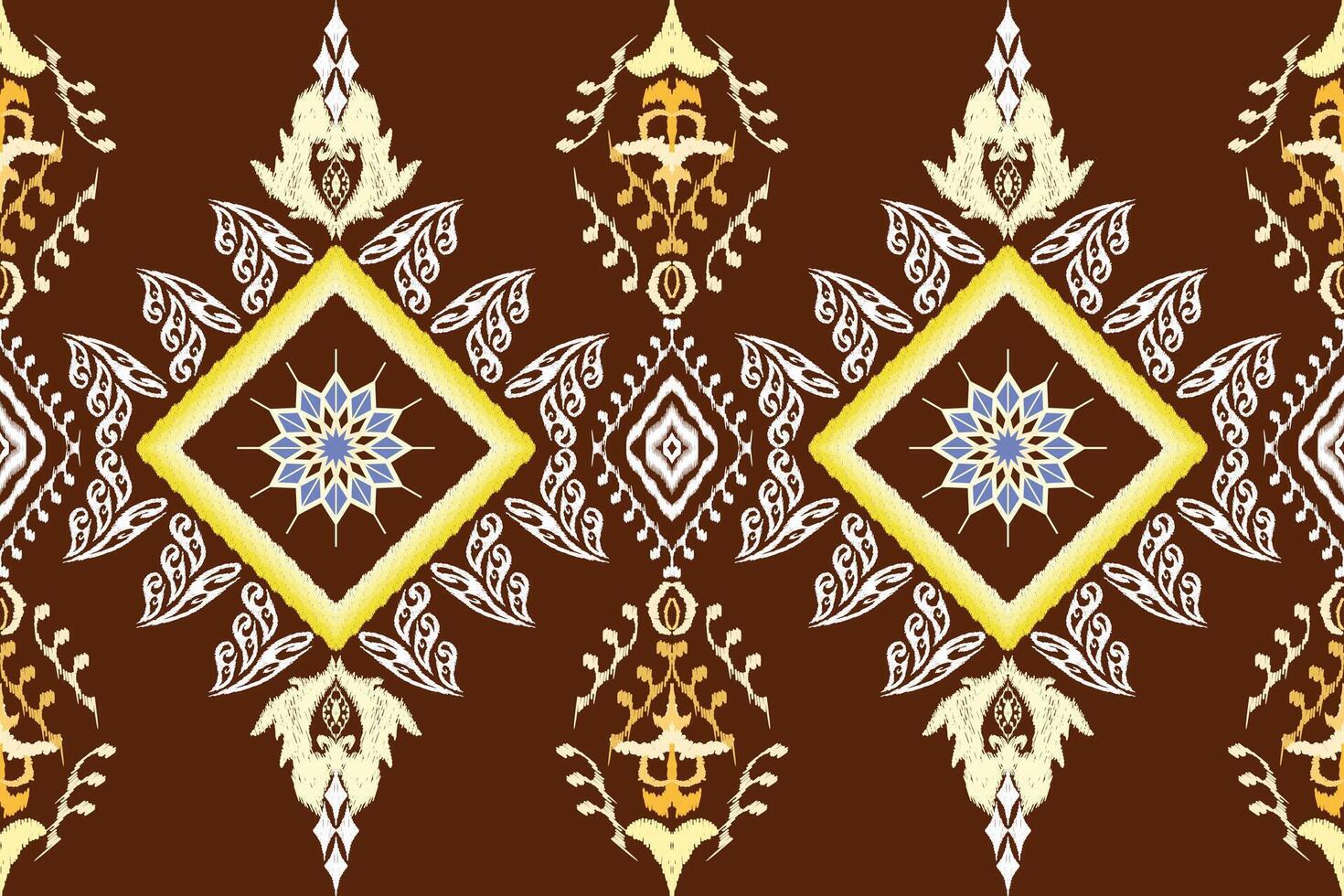 Ethnic Figure aztec embroidery style.Geometric ikat oriental traditional art pattern.Design for ethnic background,wallpaper,fashion,clothing,wrapping,fabric,element,sarong,graphic,vector illustration. vector