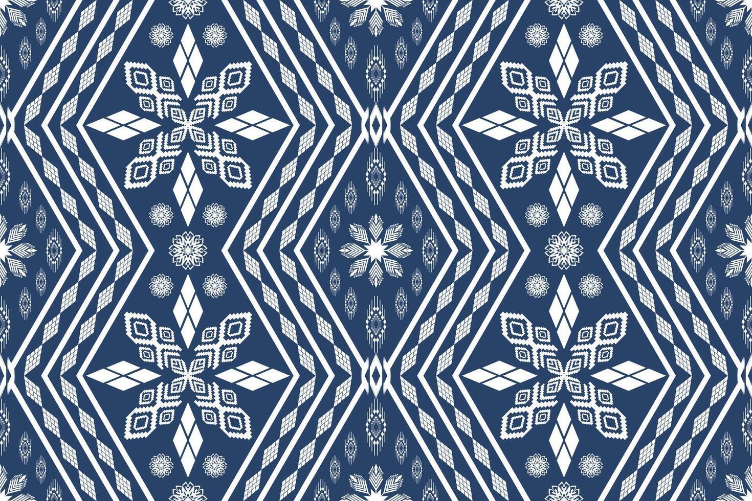 Ethnic Figure aztec embroidery style.Geometric ikat oriental traditional art pattern.Design for ethnic background,wallpaper,fashion,clothing,wrapping,fabric,element,sarong,graphic,vector illustration. vector