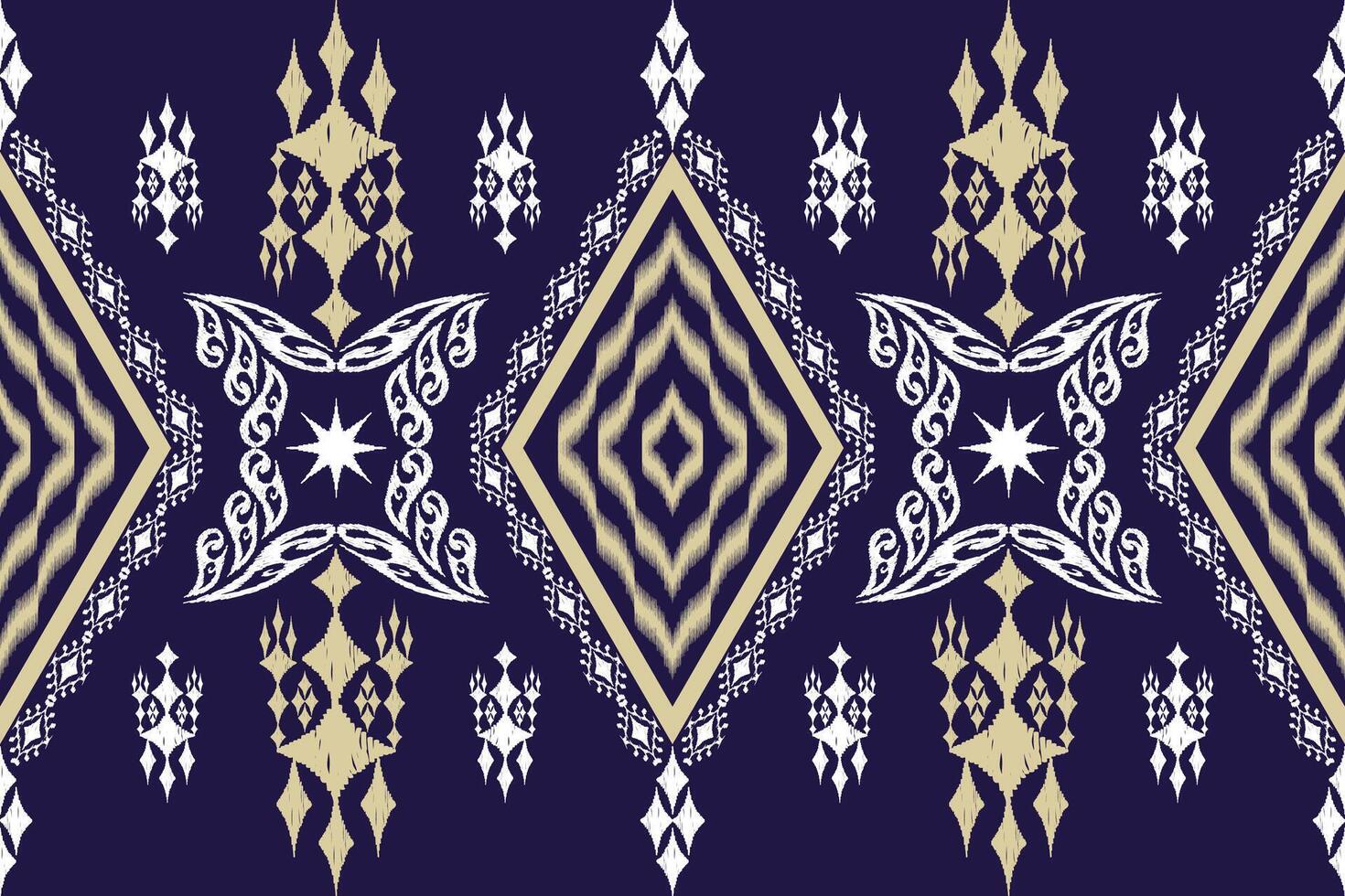 Ethnic Figure aztec embroidery style.Geometric ikat oriental traditional art pattern.Design for ethnic background,wallpaper,fashion,clothing,wrapping,fabric,element,sarong,graphic,vector illustration. vector