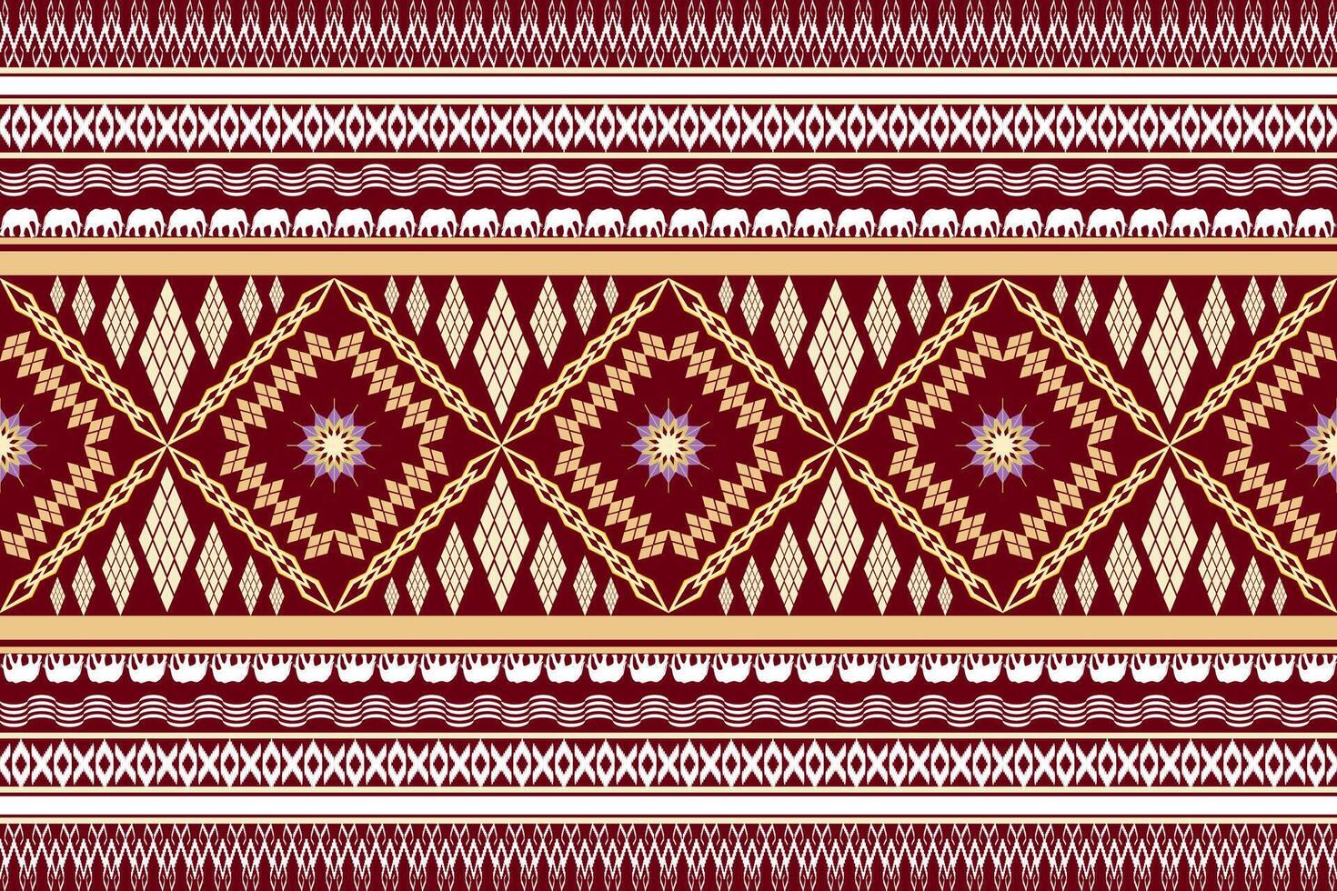 Ethnic Figure aztec embroidery style.Geometric ikat oriental traditional art pattern.Design for ethnic background,wallpaper,fashion,clothing,wrapping,fabric,element,sarong,graphic,vector illustration. vector