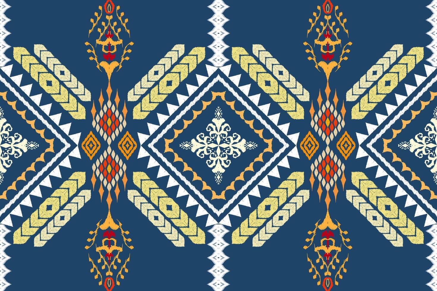 Ethnic Figure aztec embroidery style.Geometric ikat oriental traditional art pattern.Design for ethnic background,wallpaper,fashion,clothing,wrapping,fabric,element,sarong,graphic,vector illustration. vector