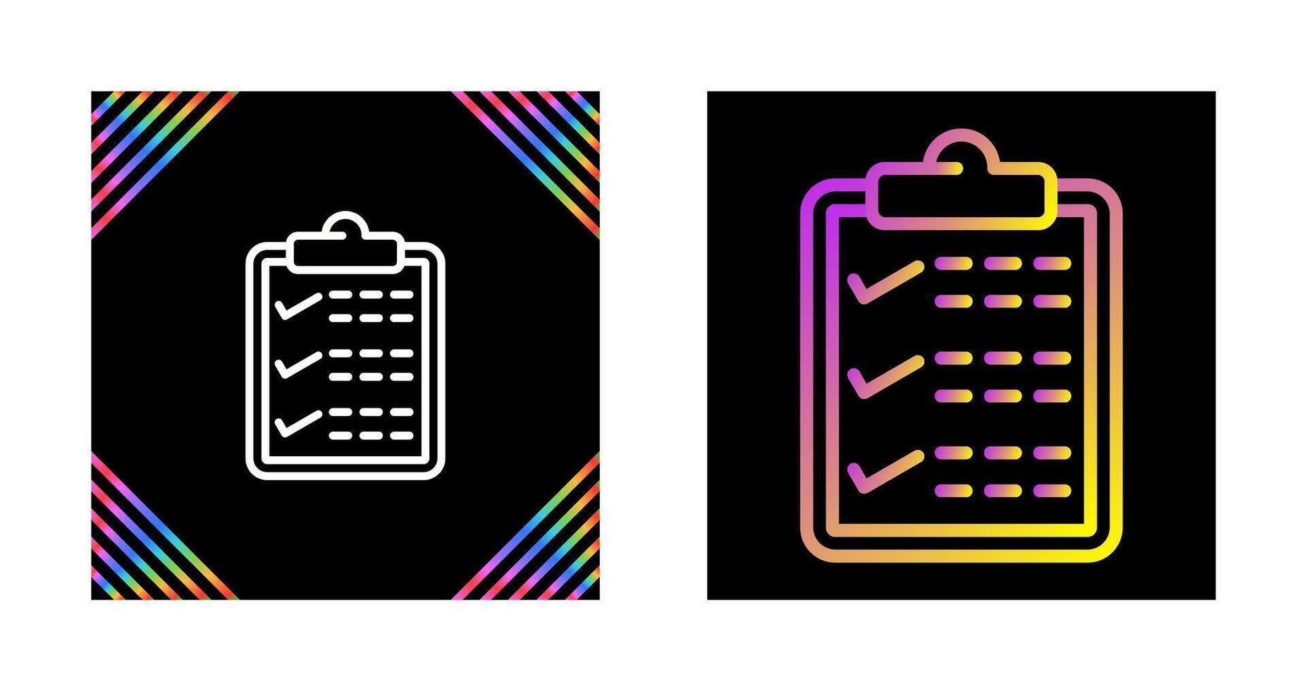 Clipboard with checkmark Vector Icon