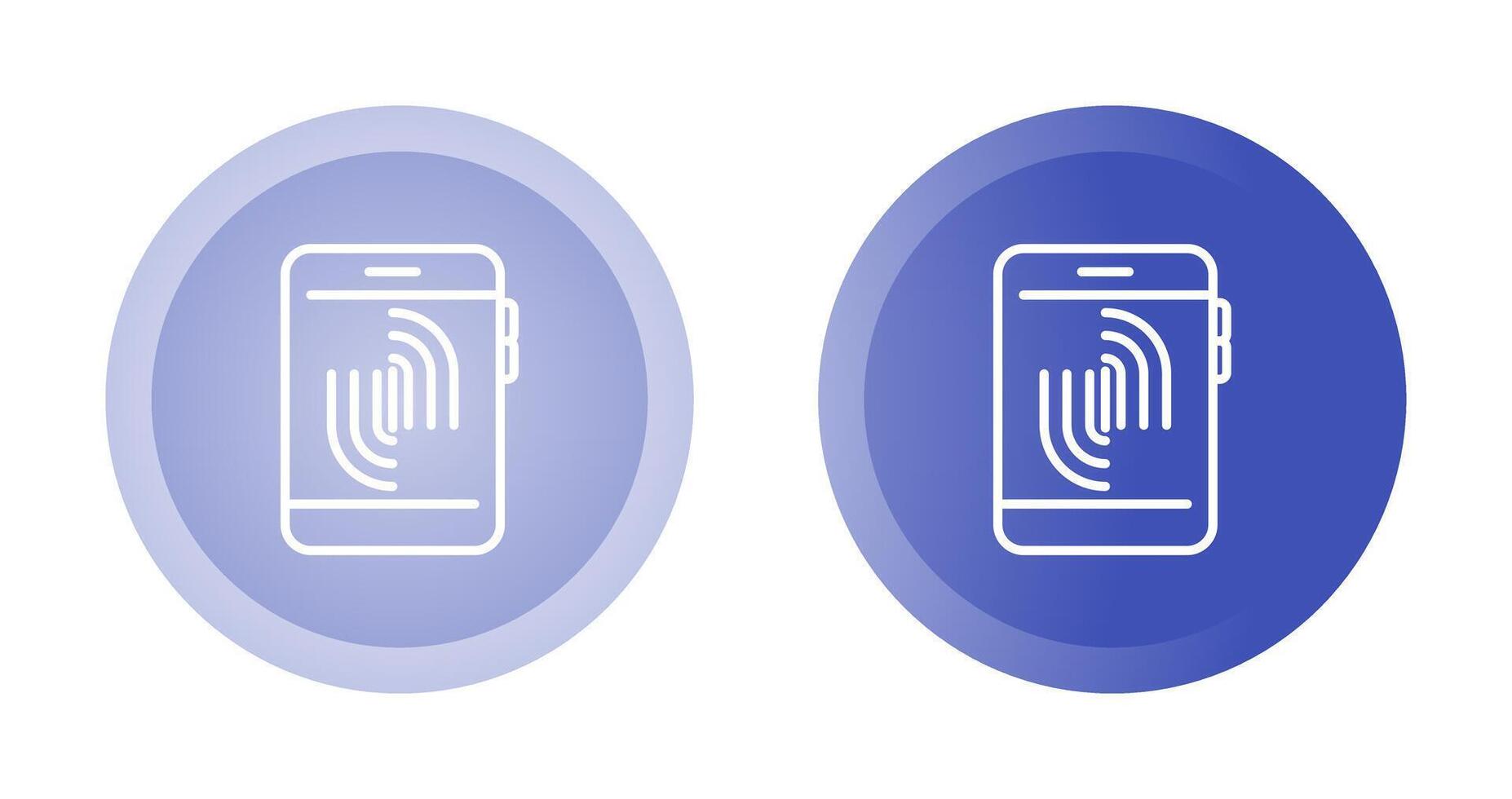 Fingerprint Scanning Vector Icon