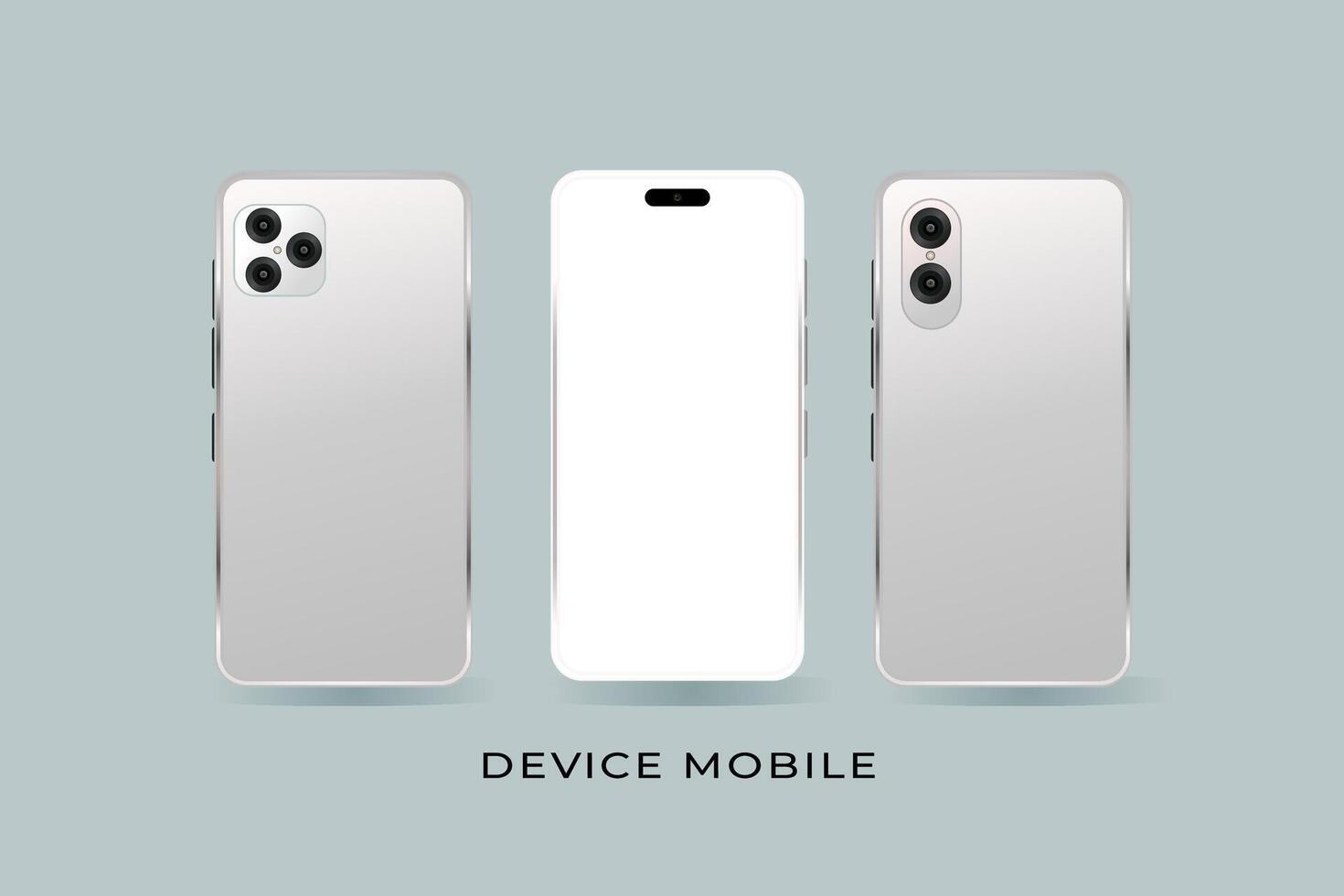 Smartphone prototype mockup vector