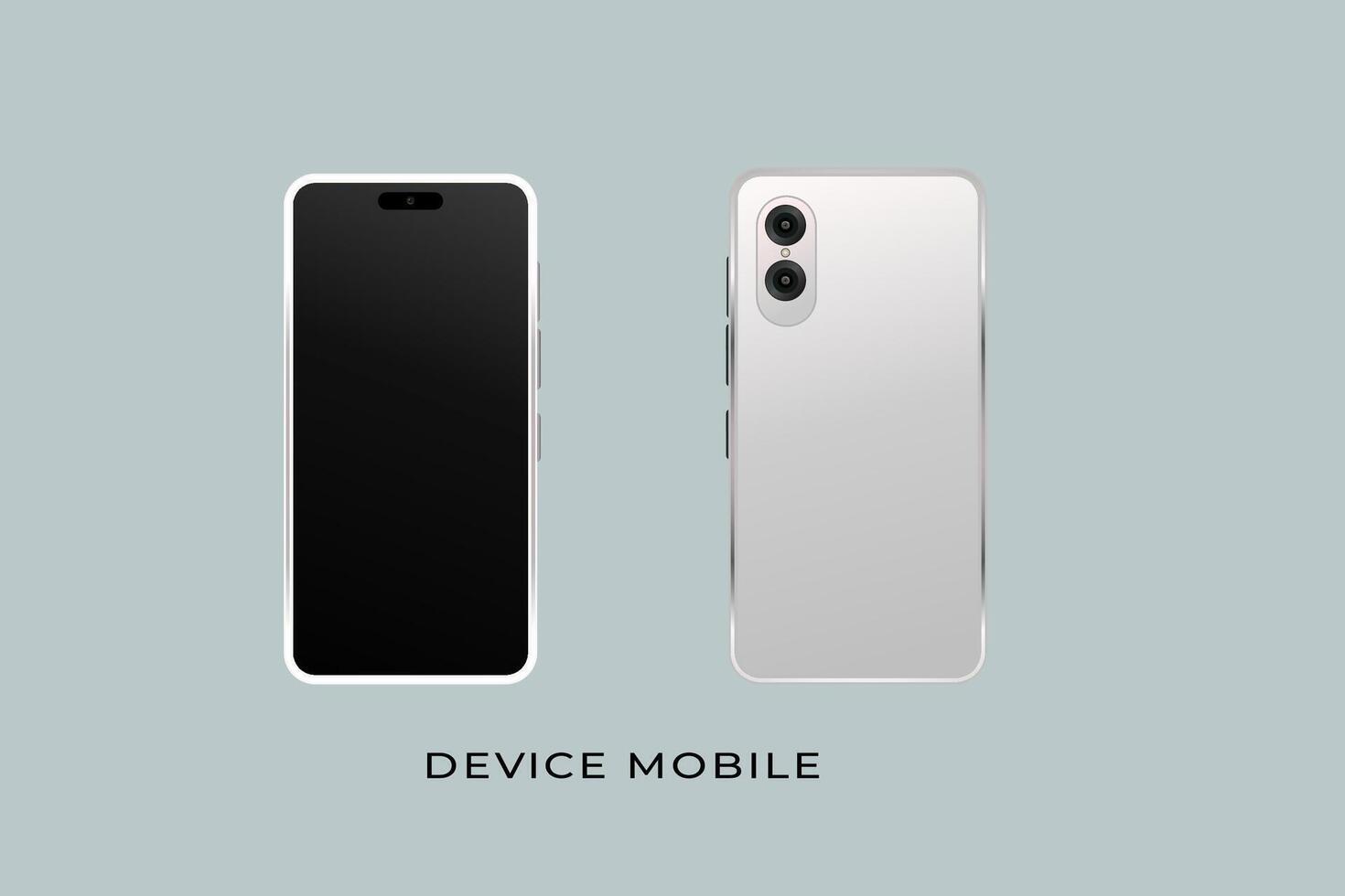 Smartphone prototype mockup vector