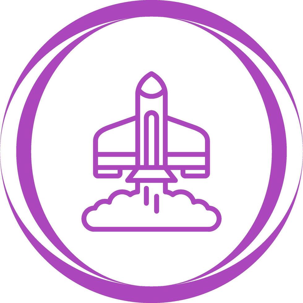 Rocket Launch Vector Icon