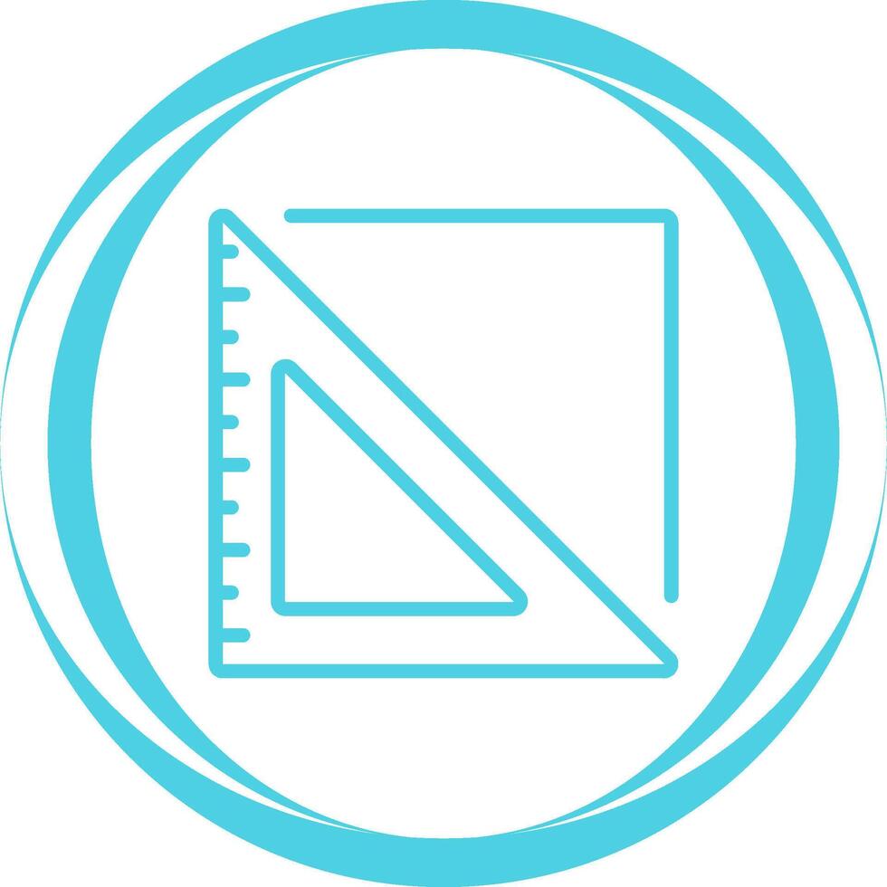 Triangular Ruler Vector Icon