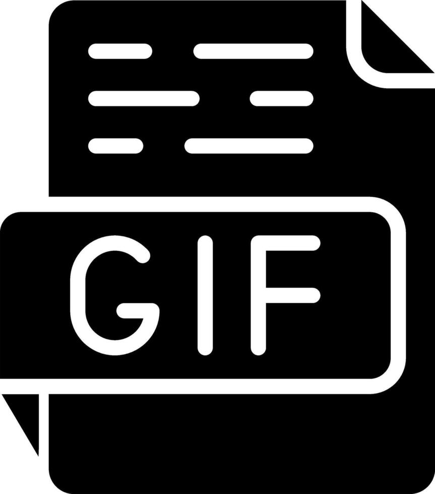 icono de vector de gif