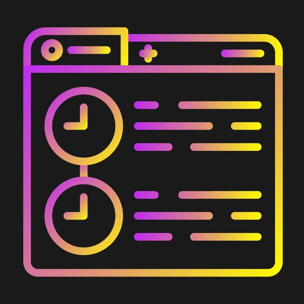 Timeline Vector Icon