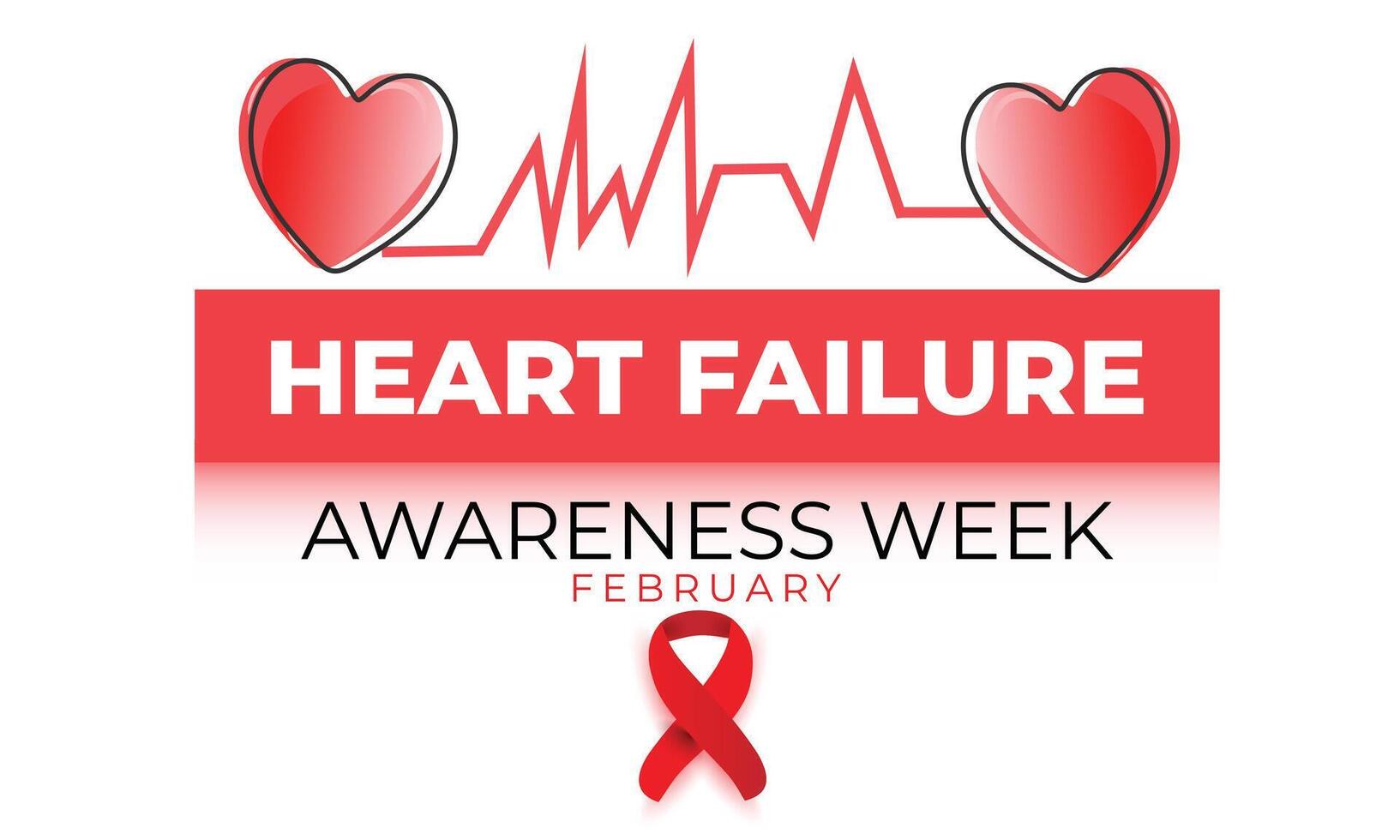 heart failure awareness week. background, banner, card, poster