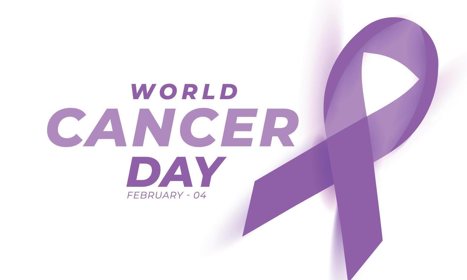 World Cancer Day. background, banner, card, poster, template. Vector illustration.