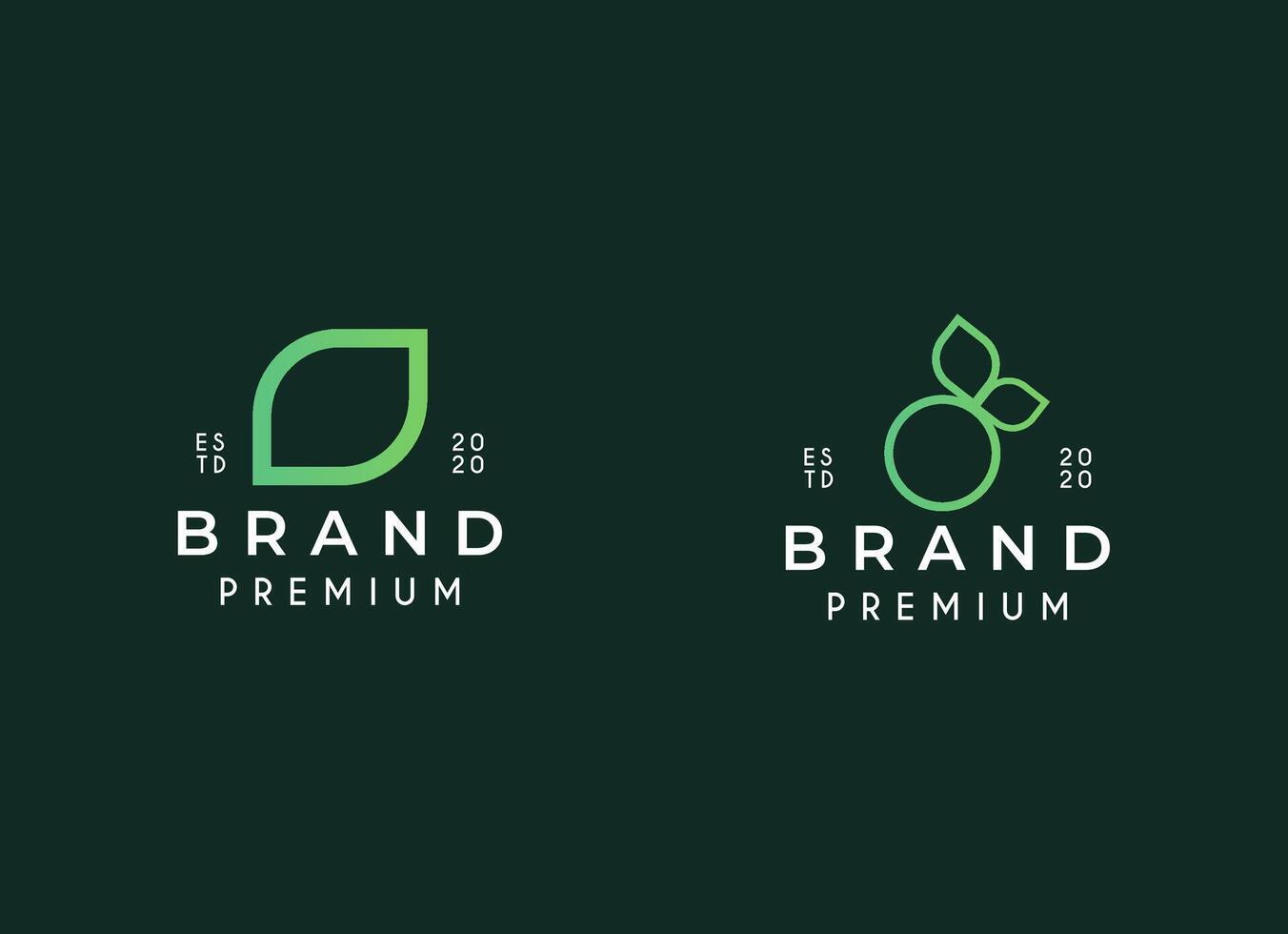 Natural product logo design vector template. Leaf icon