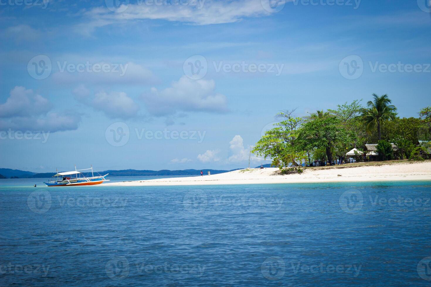 Paradise beach in Philippines photo