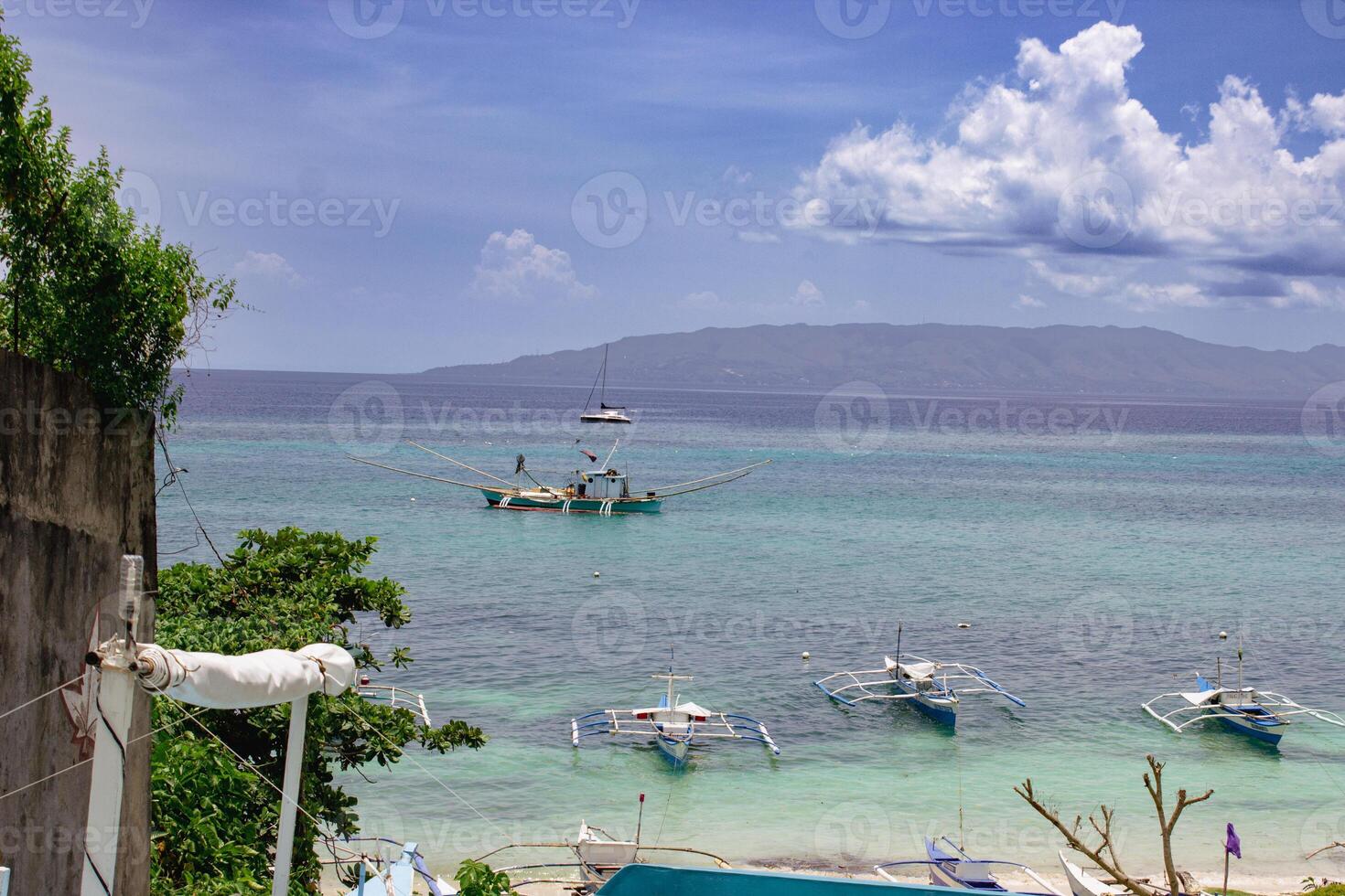 Paradise beach in Philippines photo