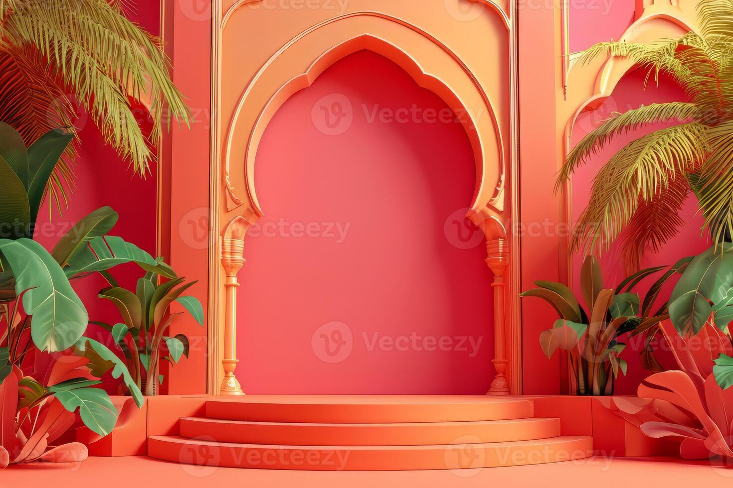 AI generated Eid Al Fitr minimalism in your backdrop photo
