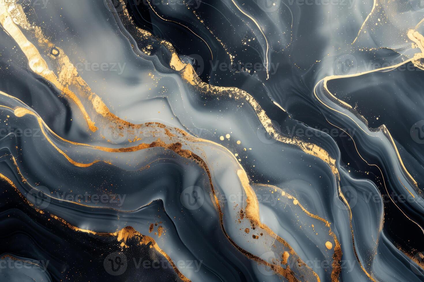 AI generated Deluxe golden luxury abstract creation photo