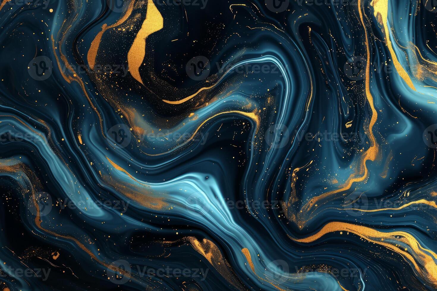 AI generated Superb golden luxury abstract illustration photo