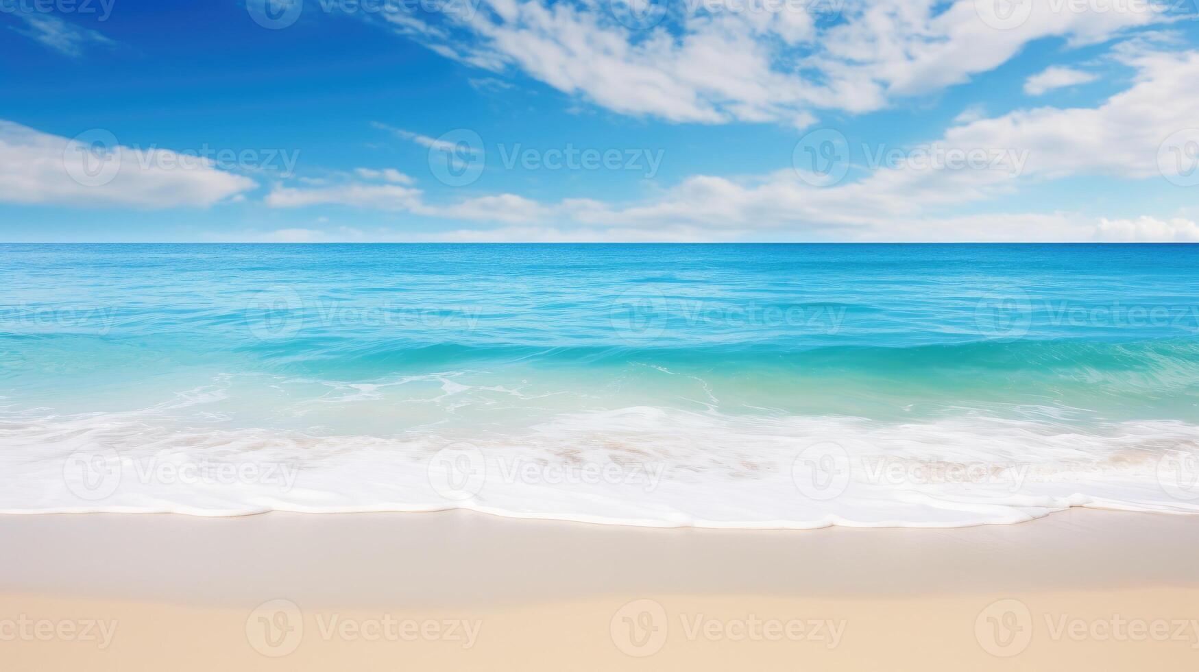 AI generated Pristine coastal view perfect for your design photo