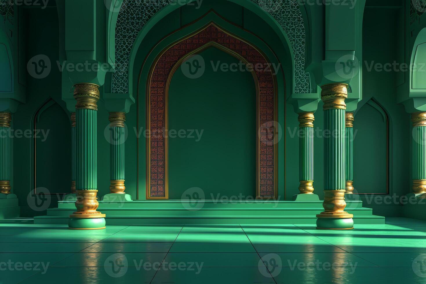 AI generated Eid Al Fitr simplicity for your creative project photo