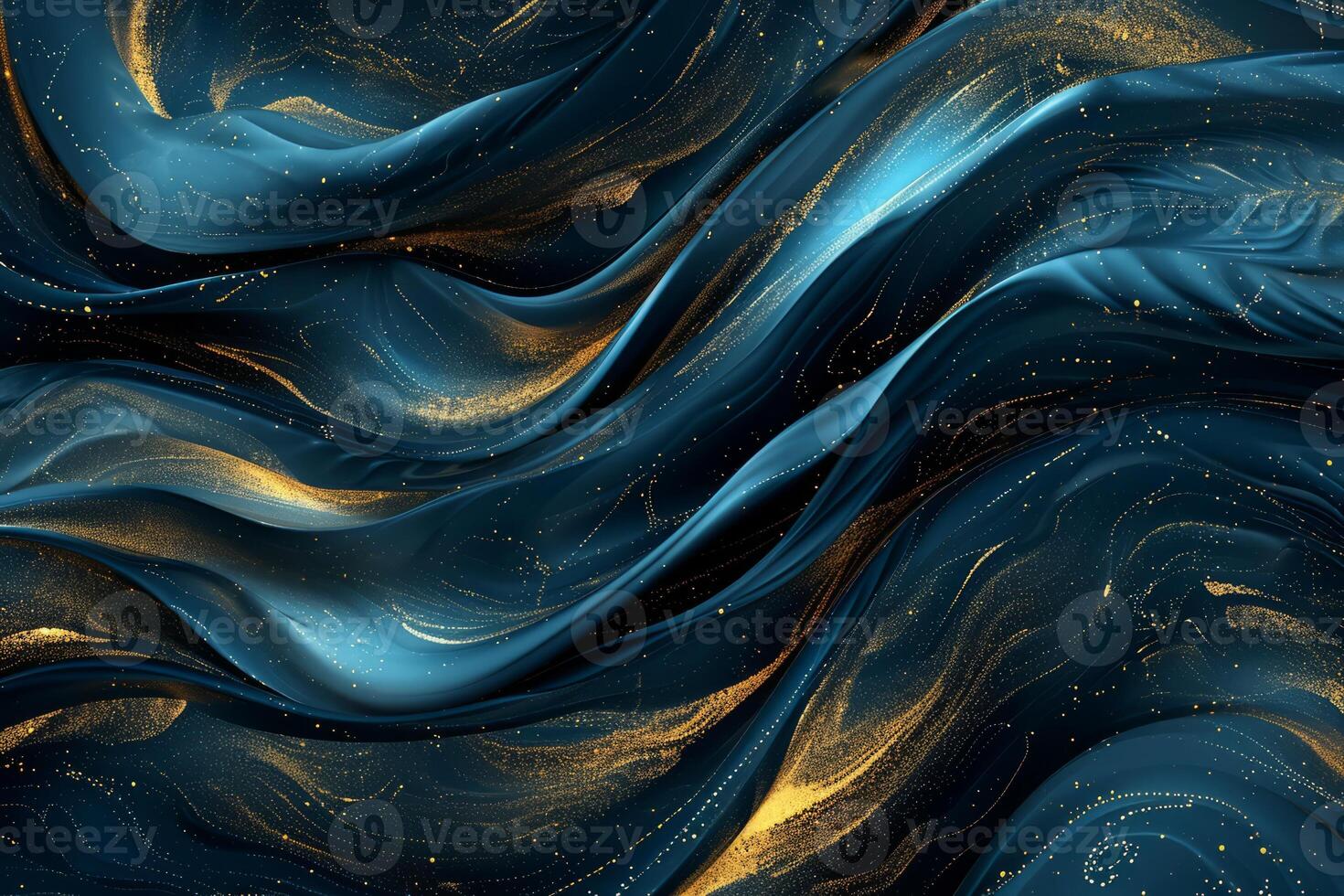AI generated Splendor in golden luxury abstract representation photo