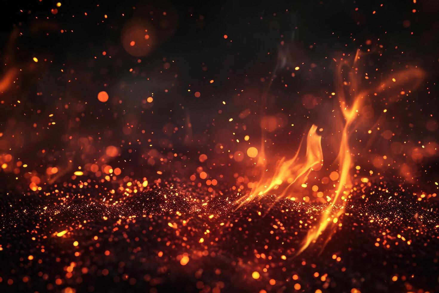 Raging inferno design concept photo