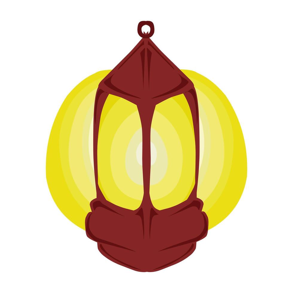 Lantern lamp design with Ramadan and Islamic holiday themes. Perfect for posters, banners, stickers, wallpapers, backgrounds vector