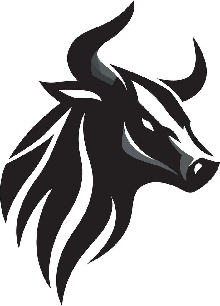 Silhouette Bull Vector