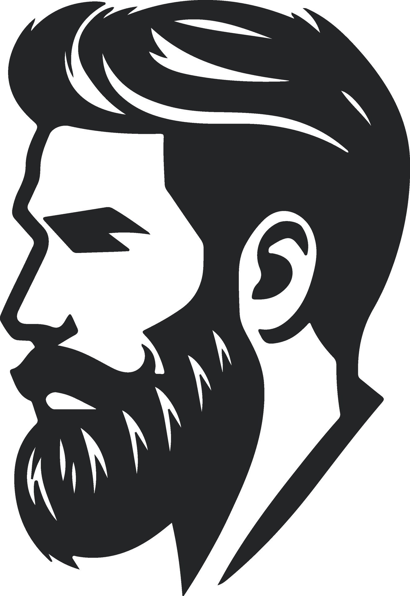 Beard Man Vector 38447404 Vector Art at Vecteezy