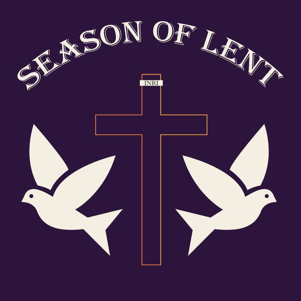 Season of Lent vector