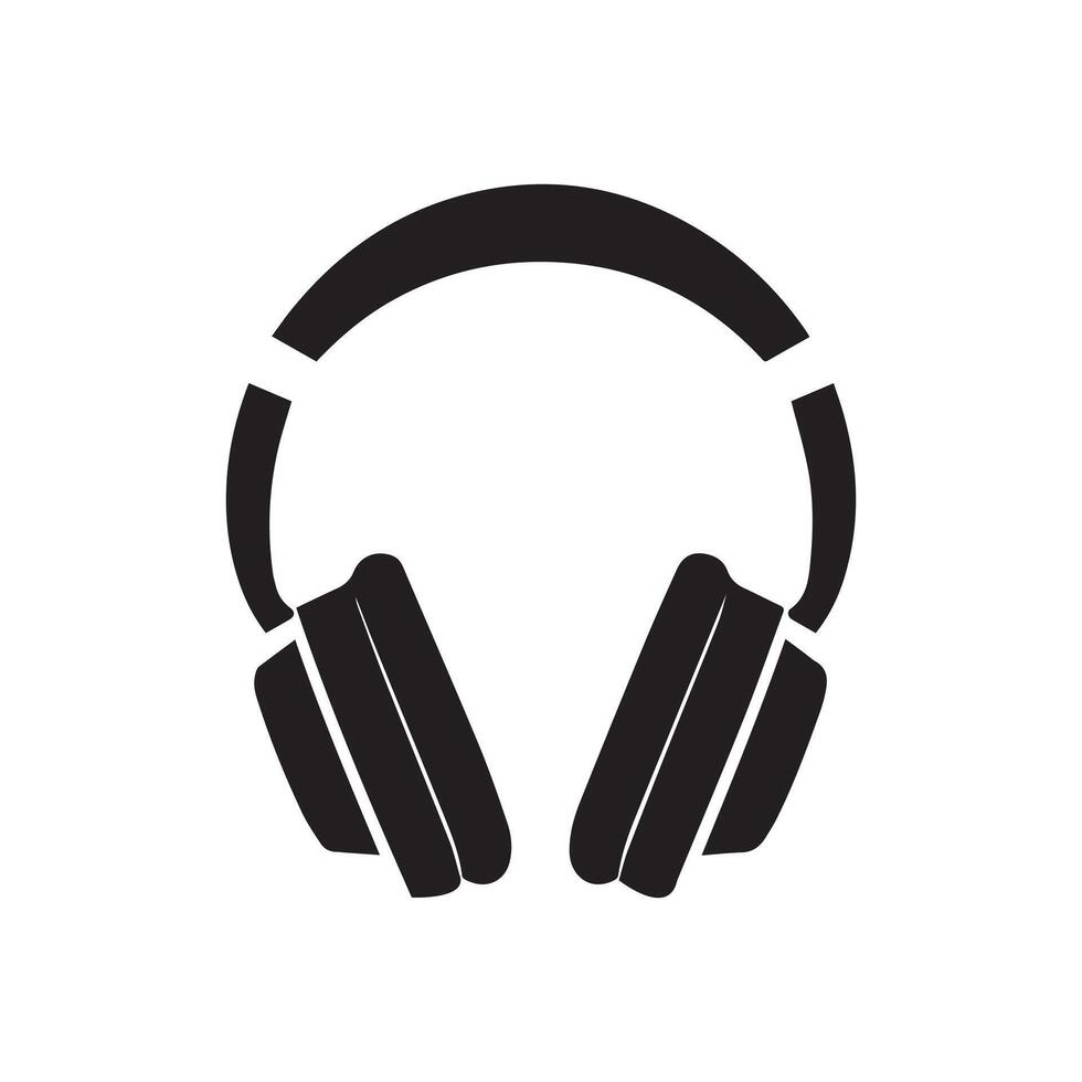 Headphone icon. Isolated vector on white background.