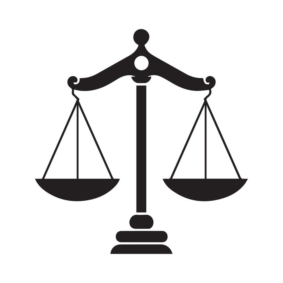Scale icon. Law and justice theme. Isolated design. Vector illustration.