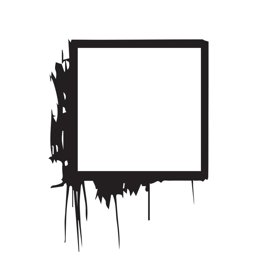 Frame isolated on white background. Vector illustration.