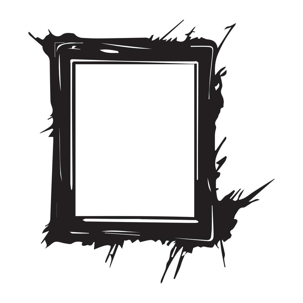Frame isolated on white background. Vector illustration.
