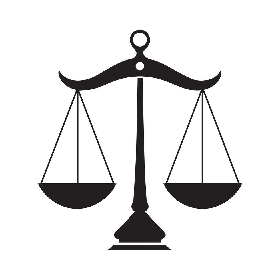 Scale icon. Law and justice theme. Isolated design. Vector illustration.