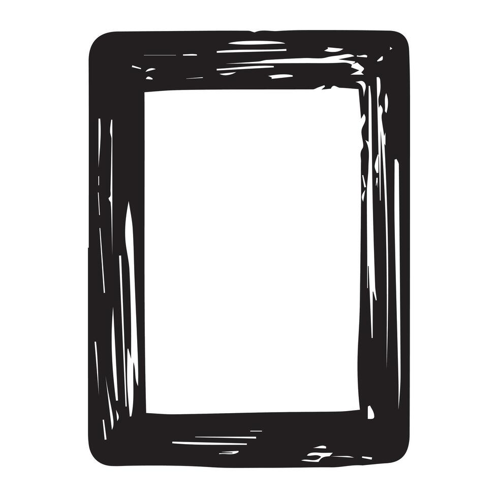 Frame isolated on white background. Vector illustration.