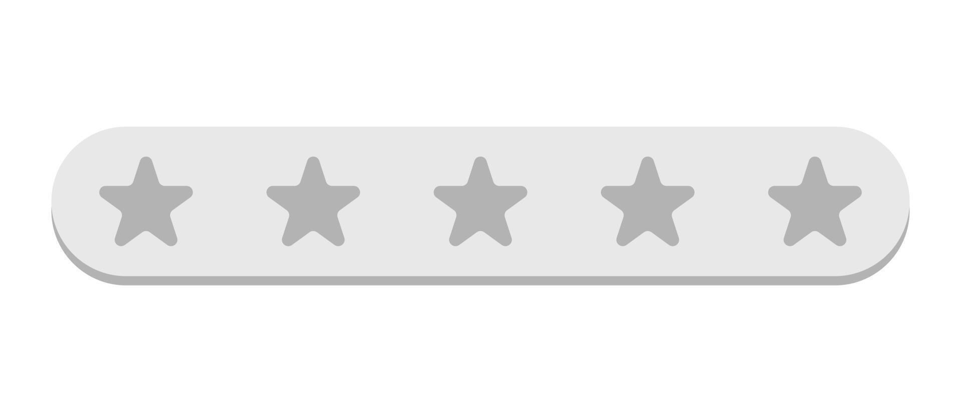 Star rating zero icon. Flat illustration web design. vector