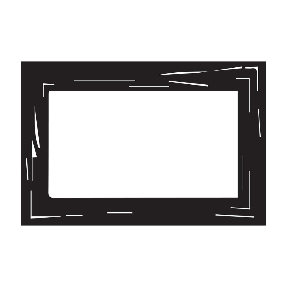 Frame isolated on white background. Vector illustration.