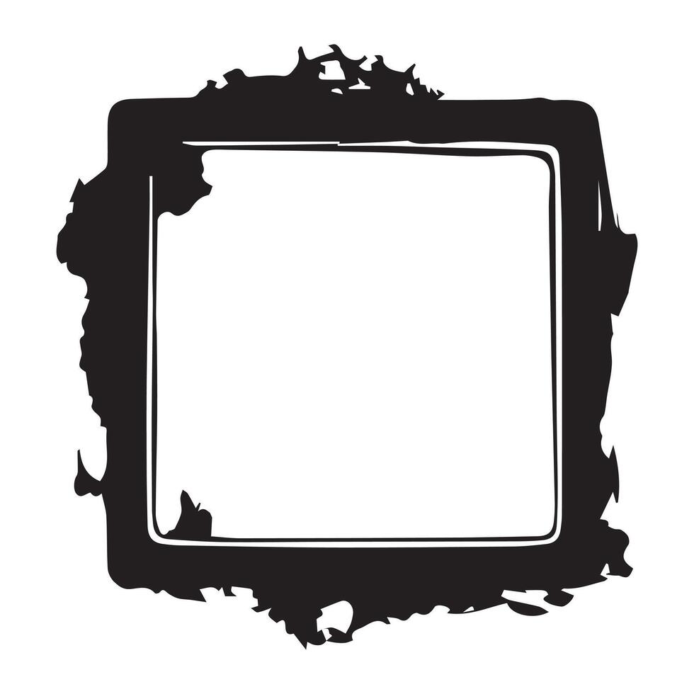 Frame isolated on white background. Vector illustration.