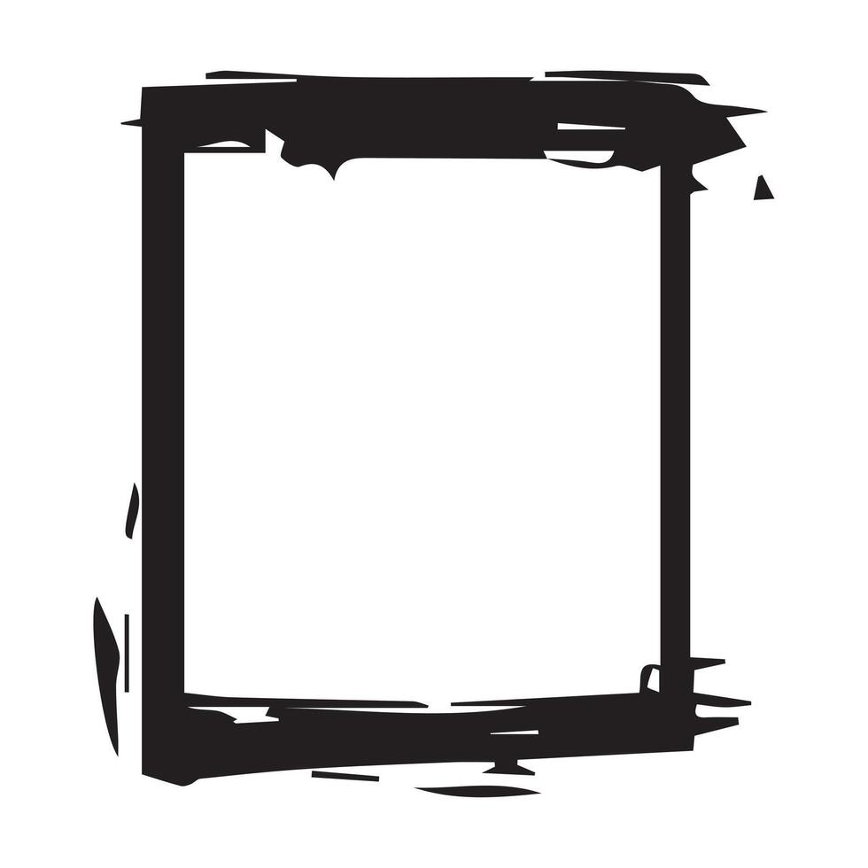 Frame isolated on white background. Vector illustration.