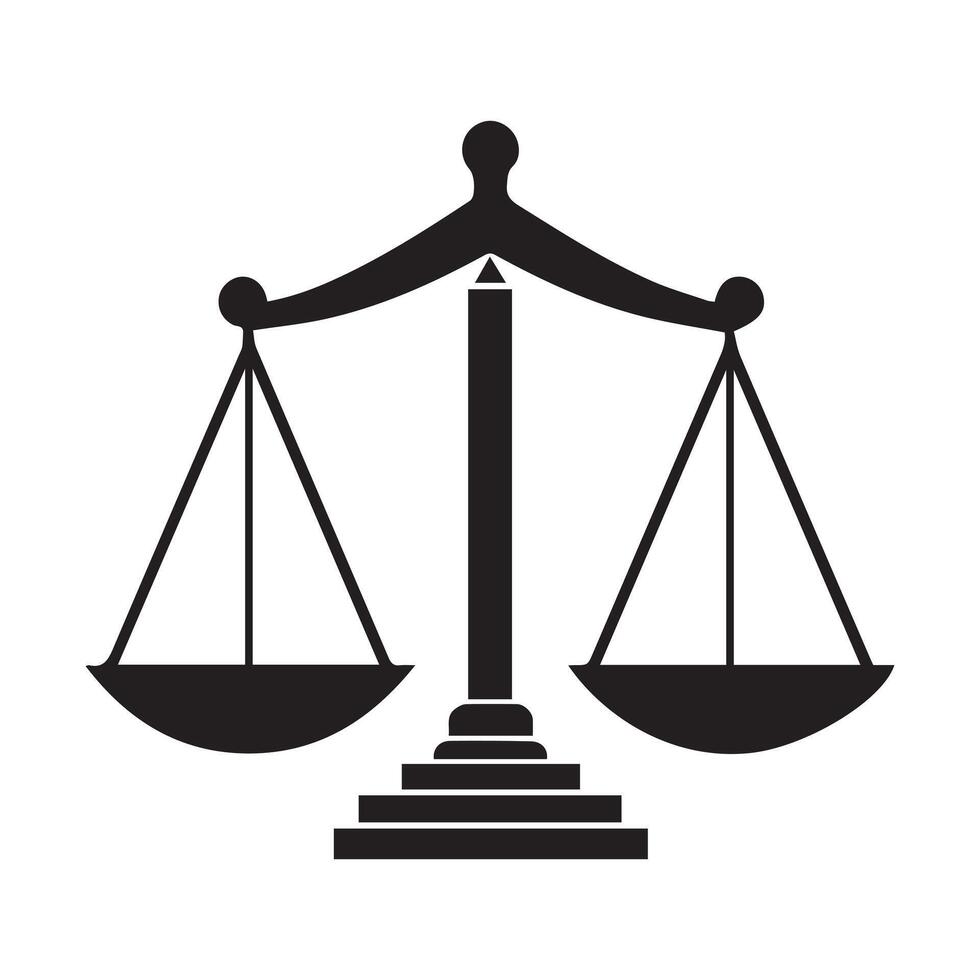 Scale icon. Law and justice theme. Isolated design. Vector illustration.