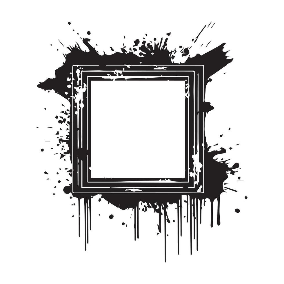 Frame isolated on white background. Vector illustration.