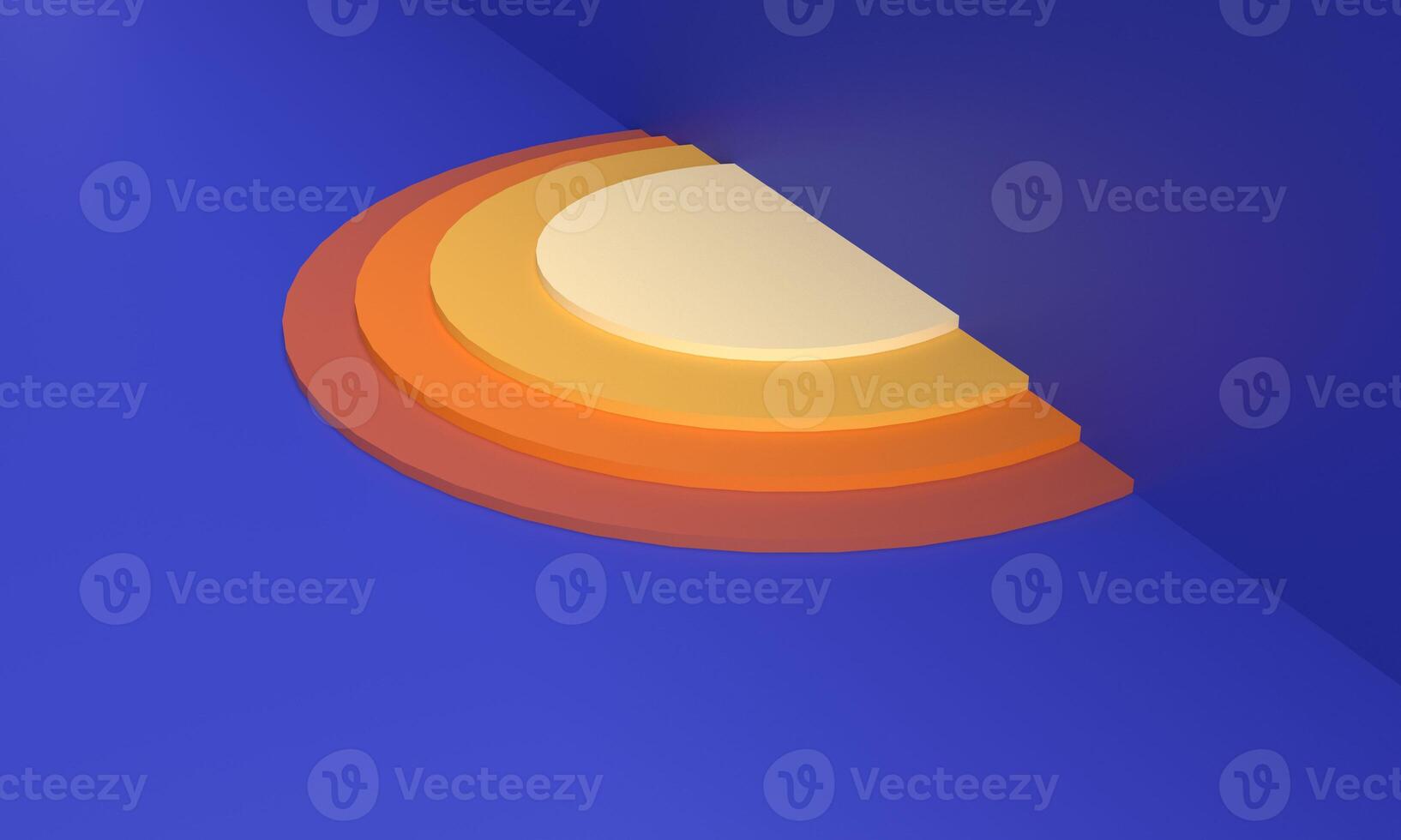 Podium stage showcase yellow orange cream brown blue background wallpaper empty blank symbol decoration ornament ramadan kareem muslim islamic religion culture light platform product display april photo