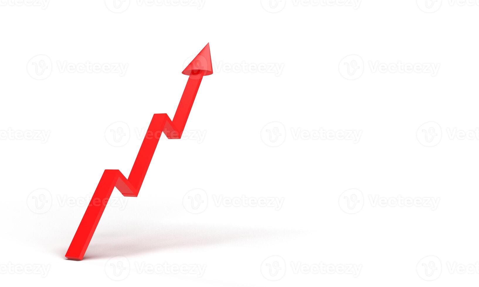 red pink orange color gradient arrow chart graph icon object symbol decoration financial business diagram success market investment datum economy money progress profit stock up crisis currency banking photo