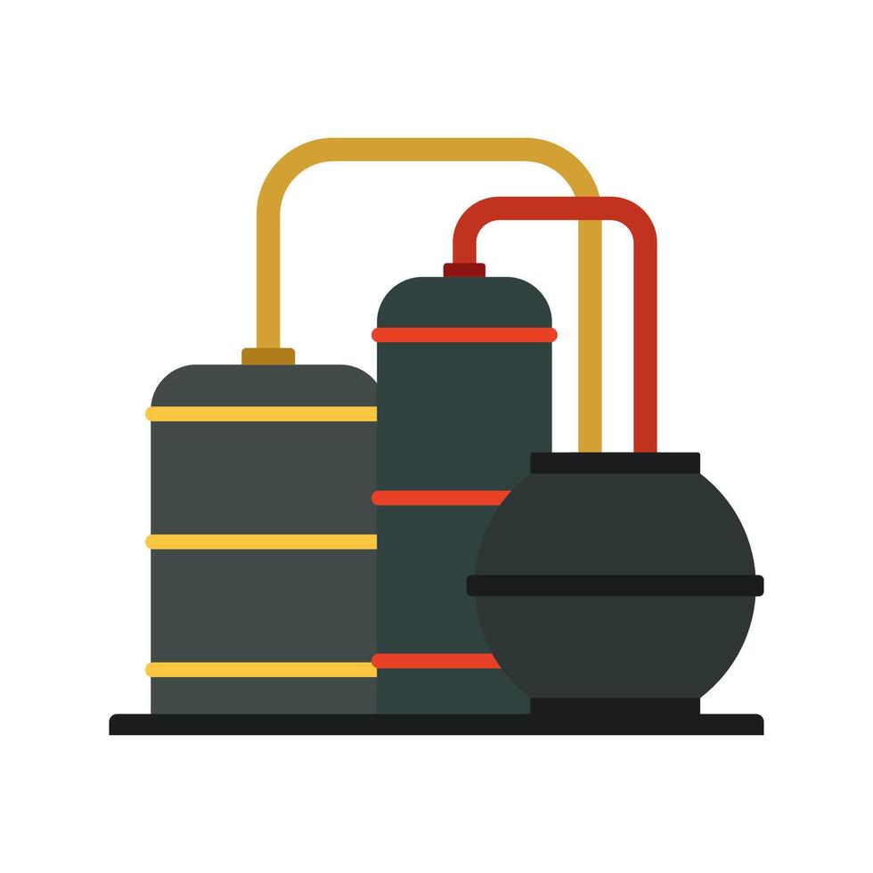 Petroleum industry. Vector fuel, oil, gas and energy illustration. Gasoline station or power symbol and element.