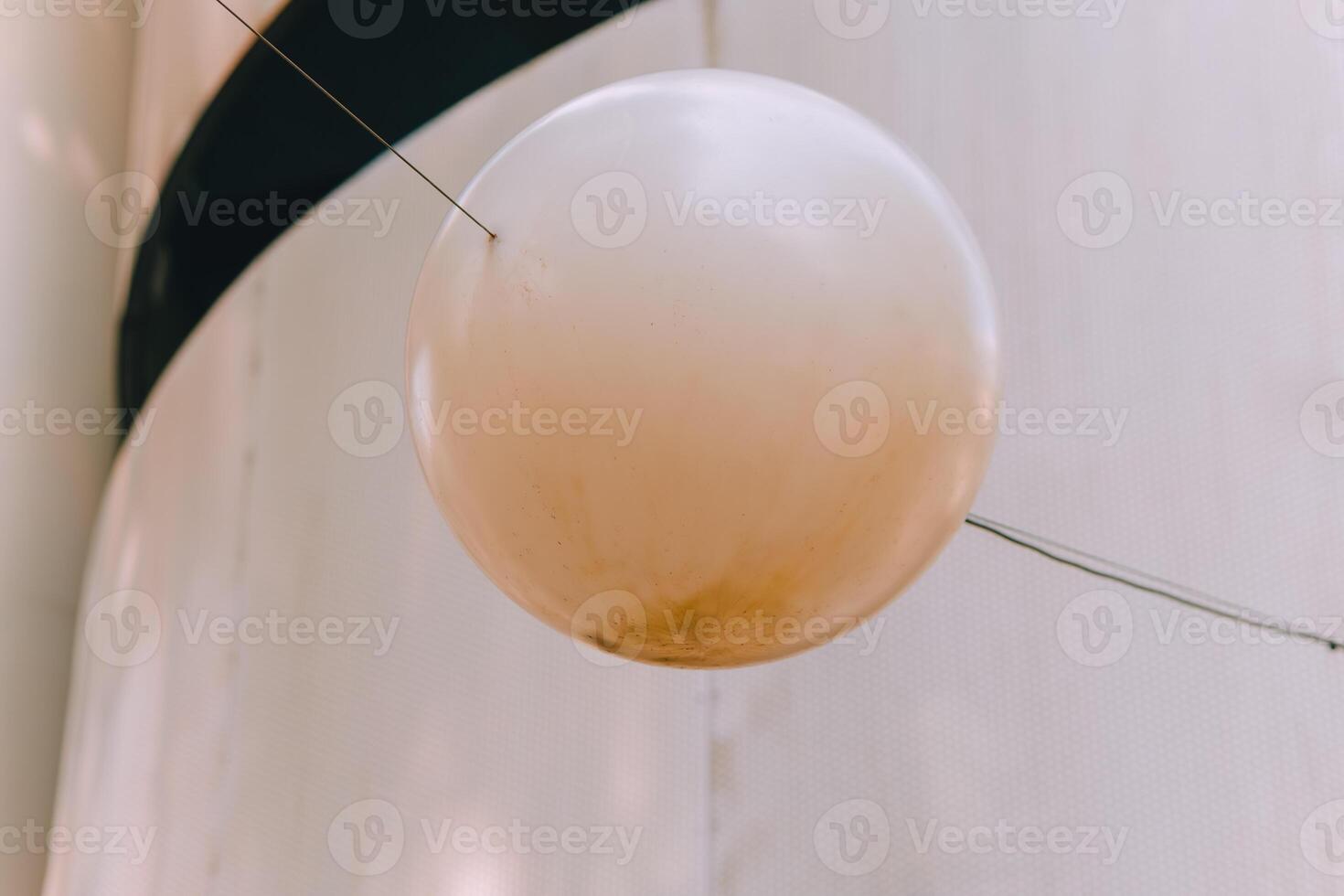 abstract sphere in front of a modern building photo