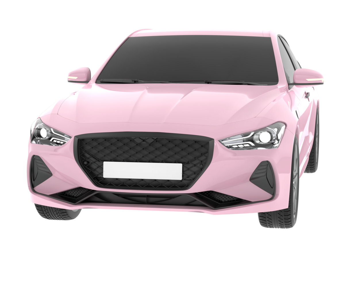 Car isolated on background. 3d rendering - illustration png