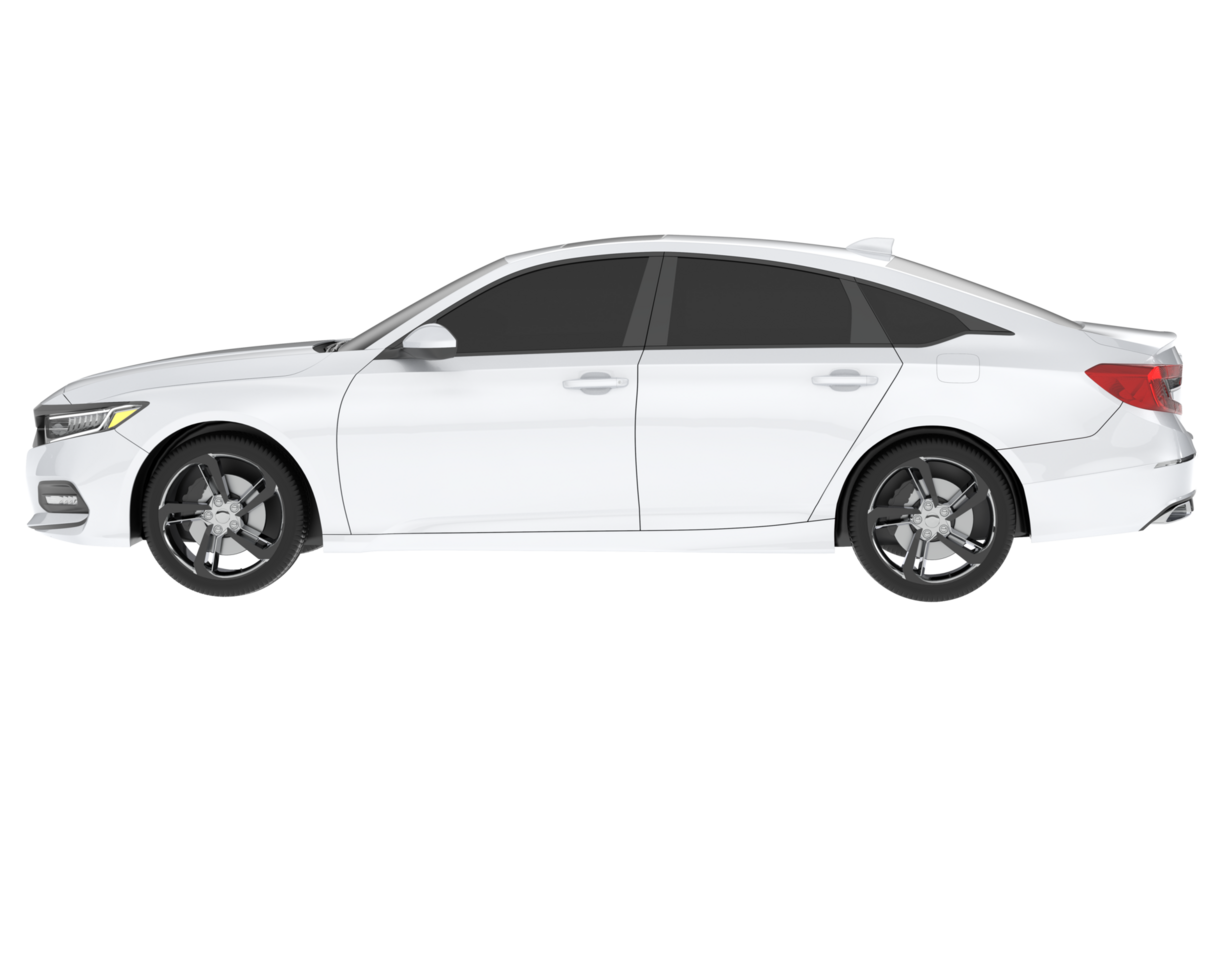 Car isolated on background. 3d rendering - illustration png