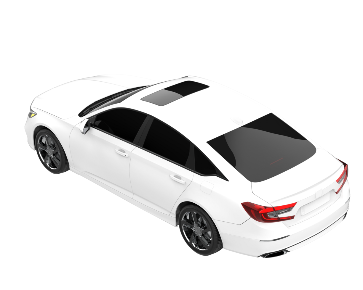 Car isolated on background. 3d rendering - illustration png