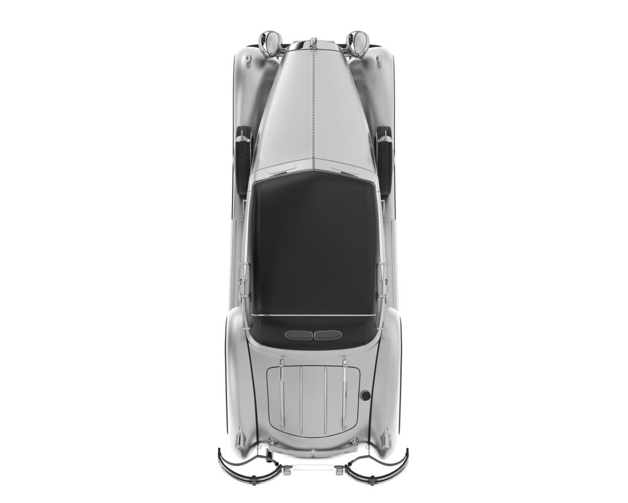 Classic car isolated on background. 3d rendering - illustration png